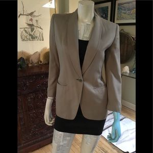 Tan blazer 2 petite EUC career by Saville